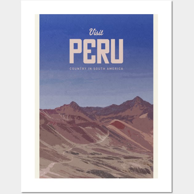 Visit Peru Wall Art by Mercury Club